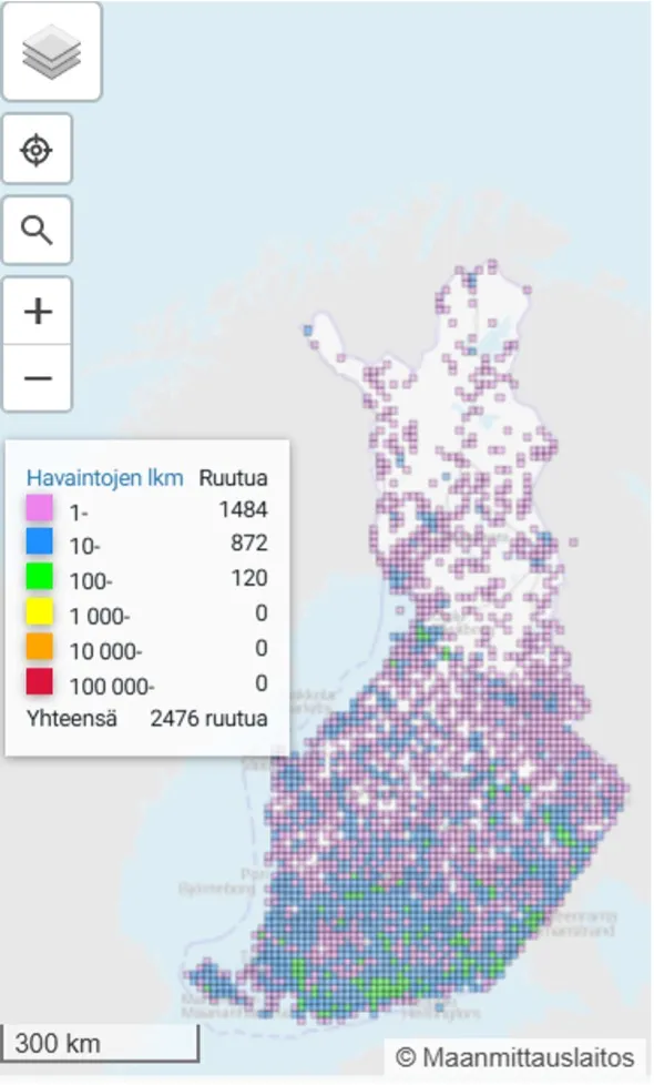 Suruvaipan levinneisyys
