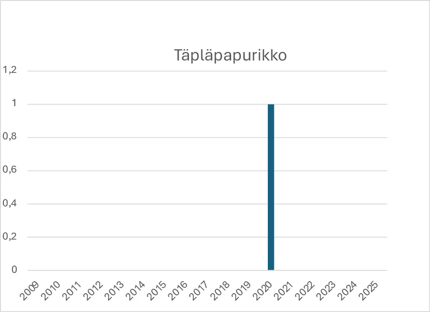 Täpläpapurikon havainnot